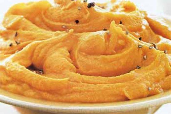 Butternut Squash and Carrot Purée with Maple Syrup