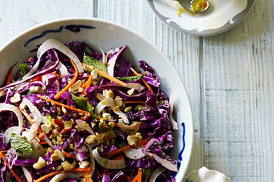 Cabbage, Cashew, and Fennel Salad