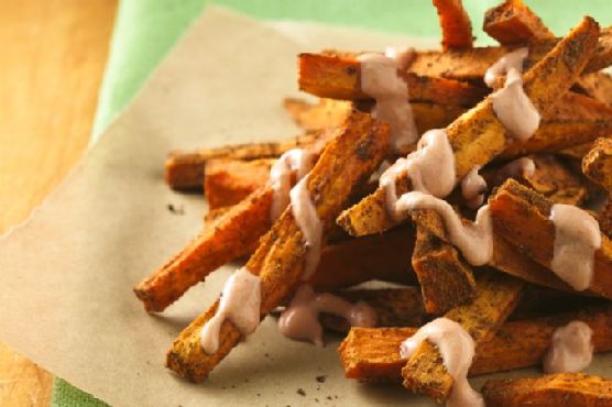 Cajun Sweet Potato Fries with Yogurt Dipping Sauce