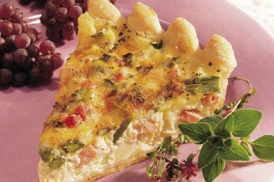 Canadian Bacon and Potato Quiche