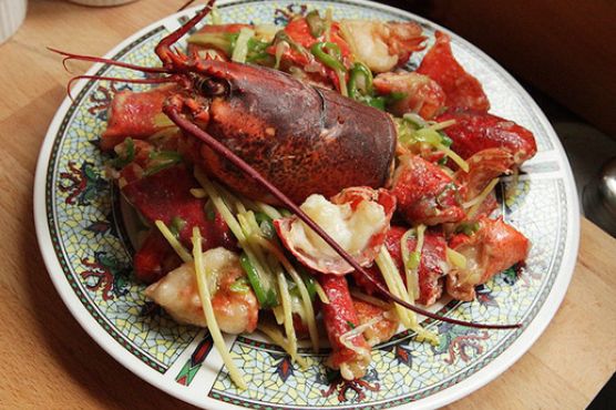 Cantonese-Style Lobster with Ginger and Scallions