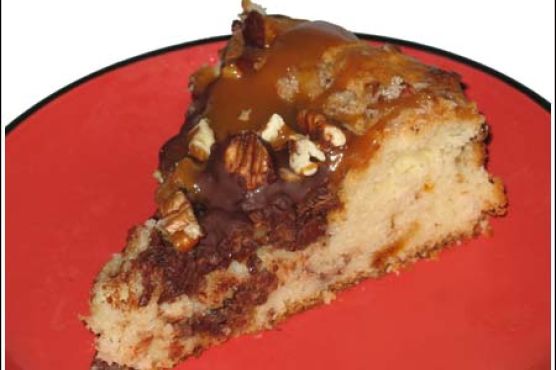 Caramel Chocolate Streusel Coffee Cake