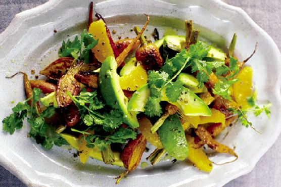 Carrot, Avocado, and Orange Salad
