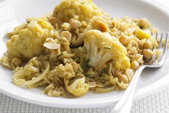 Cauliflower & chickpea pilaf