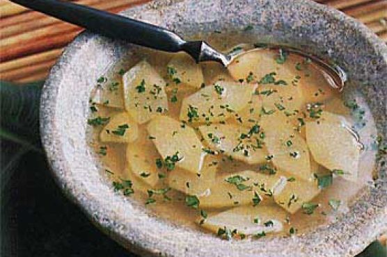 Chayote Soup with Lemongrass and Ginger