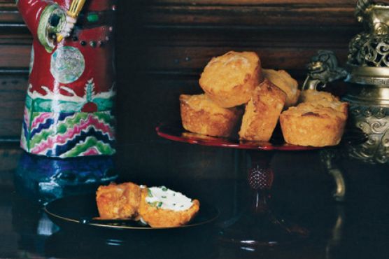 Cheddar Corn Muffins with Jalapeño Butter