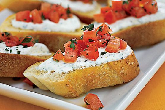 Cheese-and-Tomato Toasts