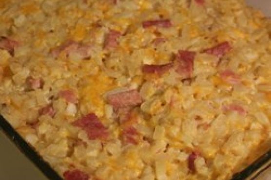 Cheesy Ham Potato Bake