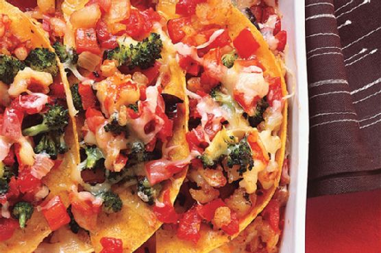 Cheesy Shrimp Enchilada Bake