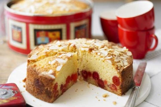 Cherry & almond cake