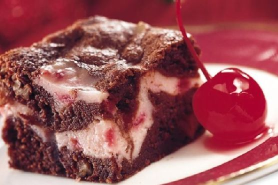 Cherry Swirl Brownies