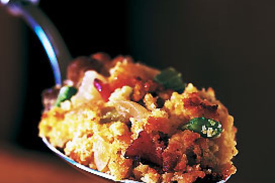 Chestnut, Bacon, Dried Apple, and Corn Bread Stuffing