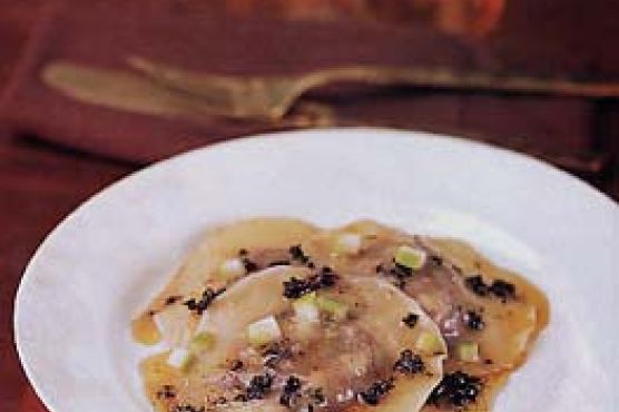 Chestnut Ravioli with Sage Browned Butter