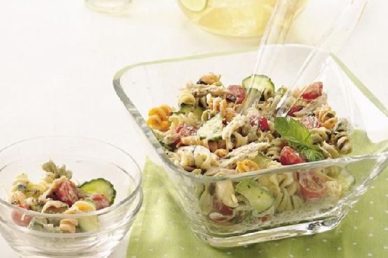 Chicken Alfredo Pasta Salad