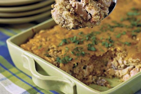 Chicken-and-Cornbread Casserole