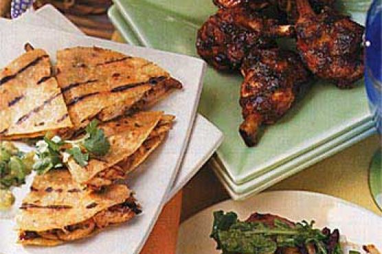 Chicken and Mushroom Quesadillas
