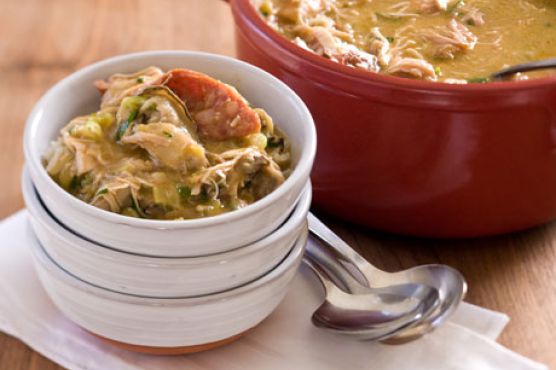 Chicken, Andouille, and Oyster Gumbo