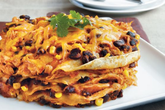 Chicken Enchilada Stack