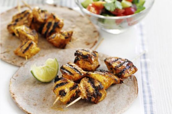 Chicken masala skewers