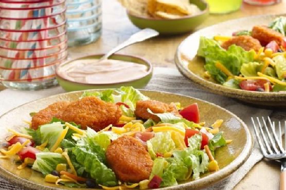 Chicken Nugget Taco Salads