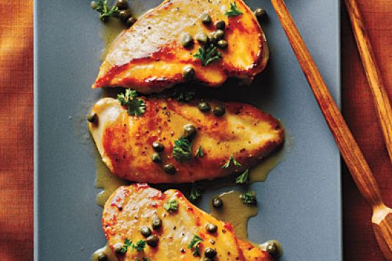 Chicken Piccata with Orzo