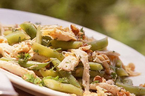 Chicken Salad with Green Beans and Toasted Walnuts