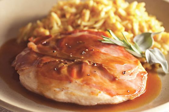 Chicken Saltimbocca with Lemon Sauce