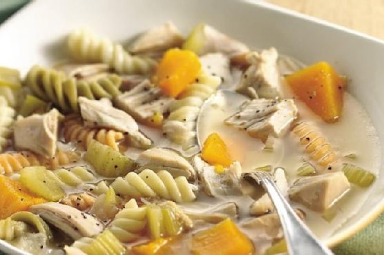 Chicken, Squash and Pasta Soup