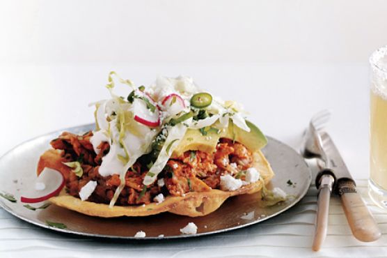 Chicken Tostadas