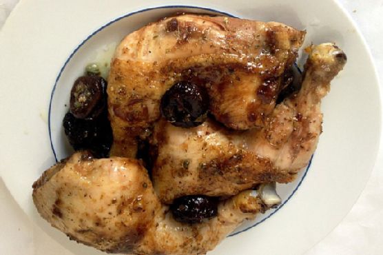 Chicken with Prunes and Oregano