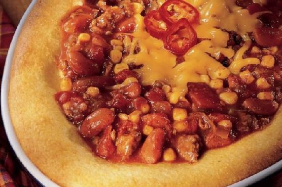Chili Casserole with Cornbread
