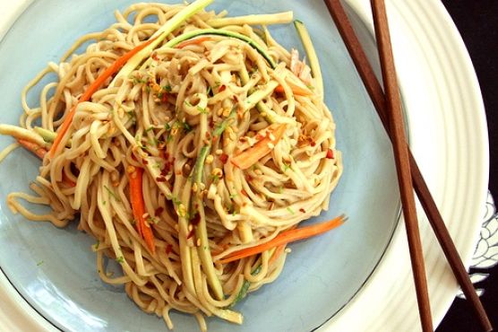 Chilled Soba Sesame Noodle Salad