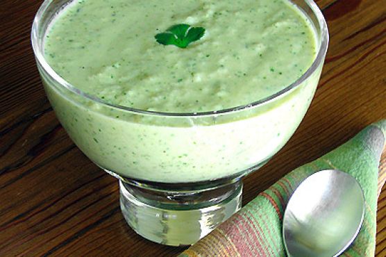 Chilled Tomatillo and Yogurt Soup