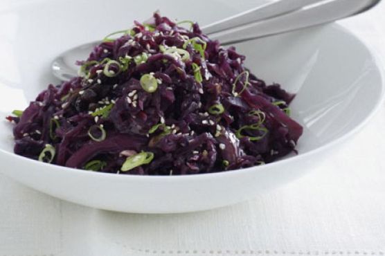 Chinese braised red cabbage