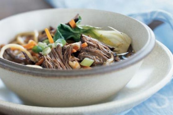Chinese-Style Stove-Top Pot Roast with Noodles