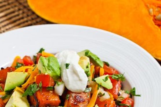 Chipotle Butternut Squash and Black Bean Burrito Bowl