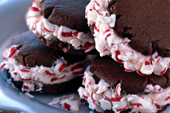 Chocolate Candy Cane Cookies