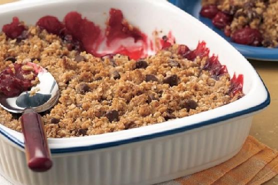 Chocolate-Cherry Crisp