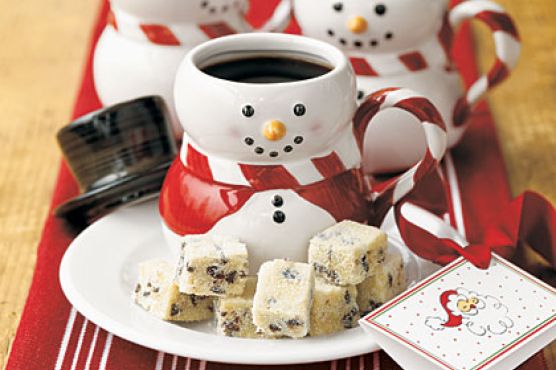 Chocolate-Cherry Sugar-Crusted Shortbread