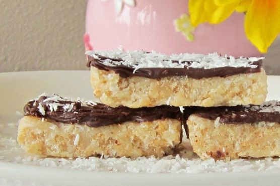 Chocolate-Dipped Coconut Crispy Bars (Marshmallow-Free)