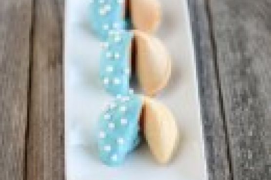 Chocolate Dipped Fortune Cookies