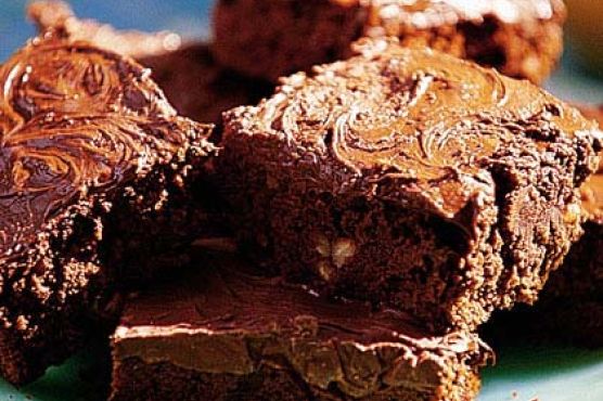 Chocolate-Glazed Brownies
