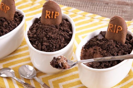 Chocolate Halloween Pudding