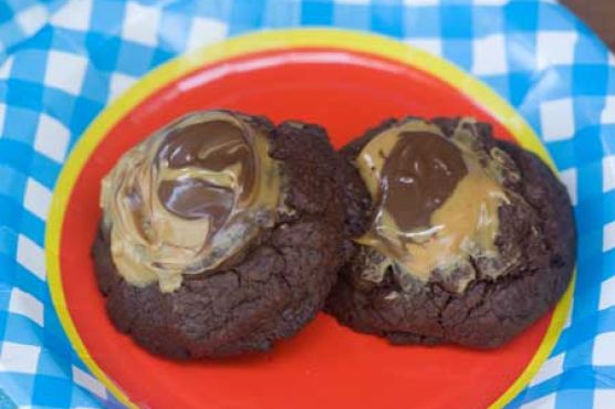 Chocolate Hazelnut Peanut Butter Lava Cookies
