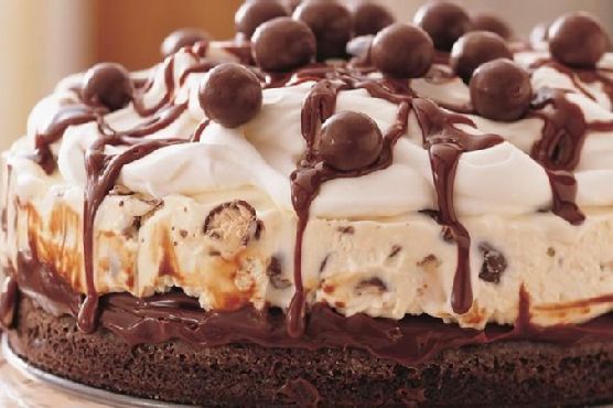 Chocolate Malt Ice-Cream Cake