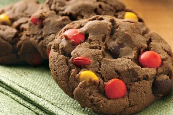 Chocolate-Peanut Butter Candy Cookies