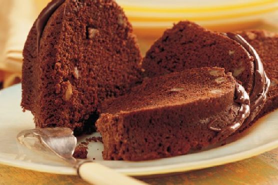 Chocolate Pecan Bourbon Cake