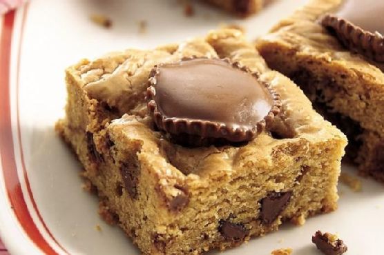 Chocolate-Stuffed Peanut Butter Brownies