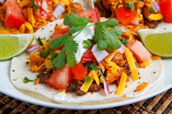 Chorizo Scrambled Eggs Breakfast Tacos