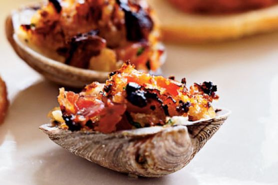 Clams Casino with Pancetta